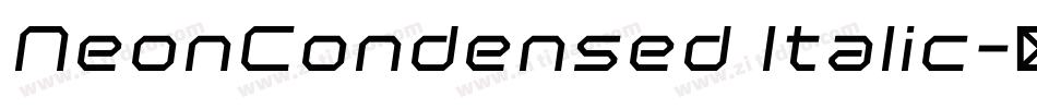 NeonCondensed Italic字体转换